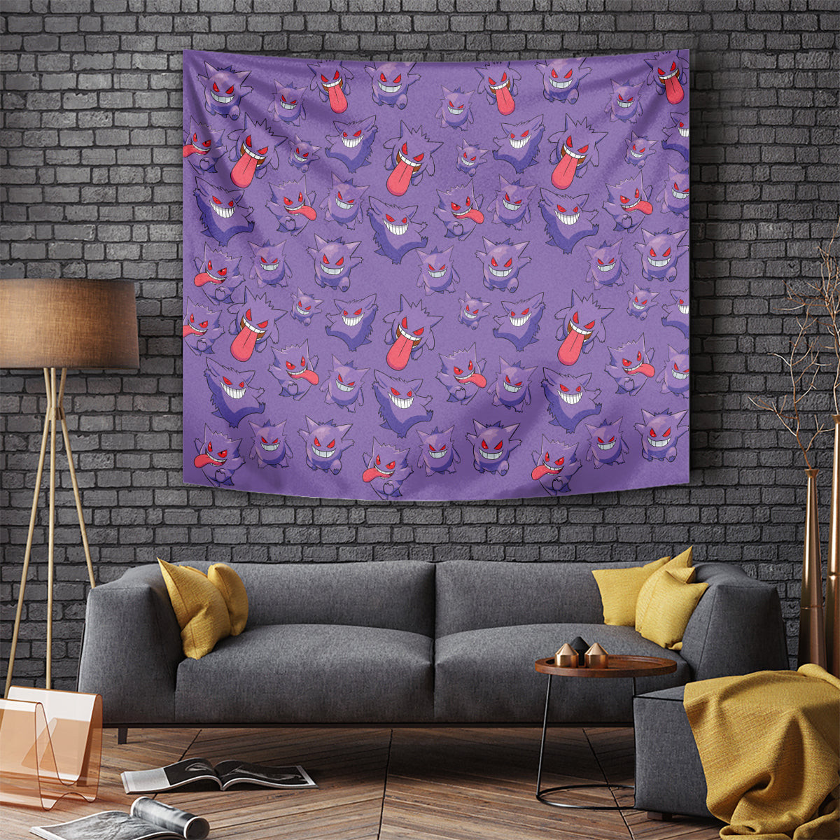 Gengar Clothes Pattern Style Tapestry