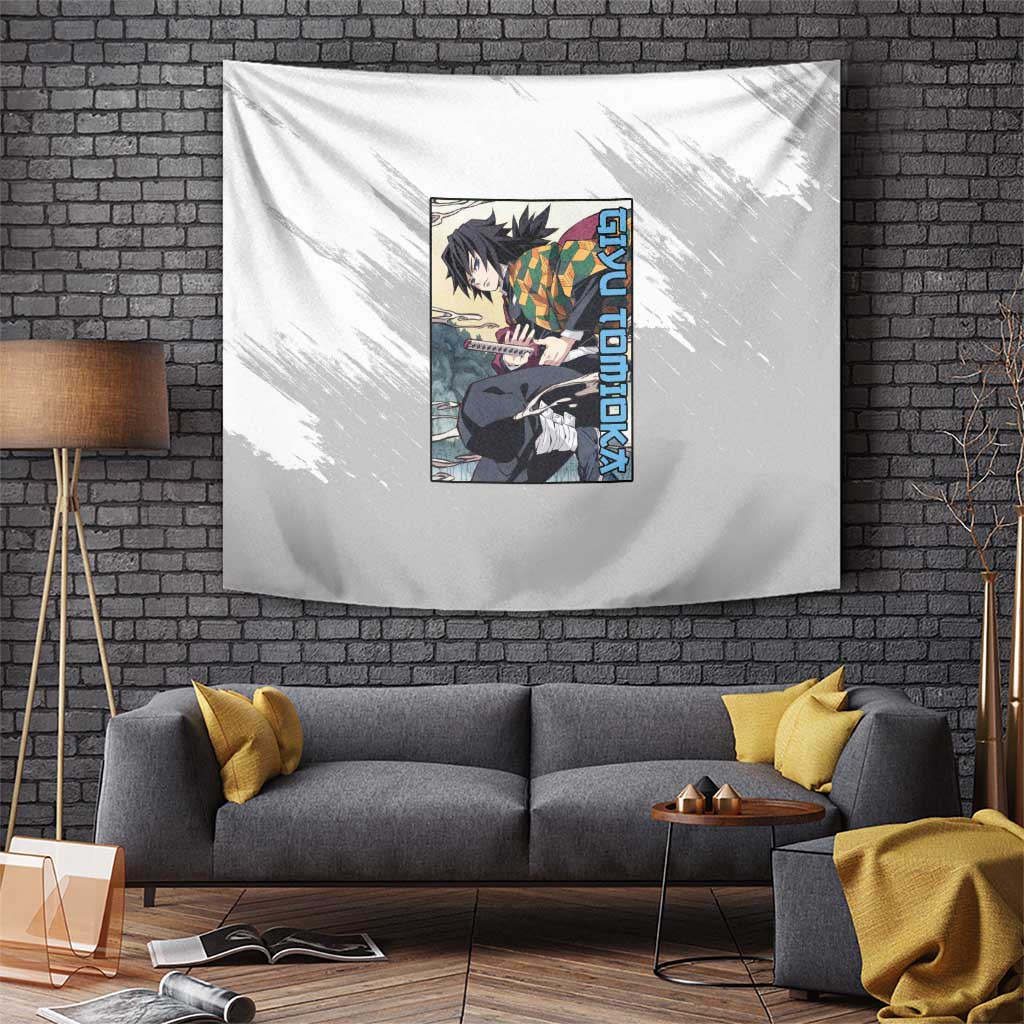 Giyu Tomioka - Demon Slayer Tapestry Anime Style