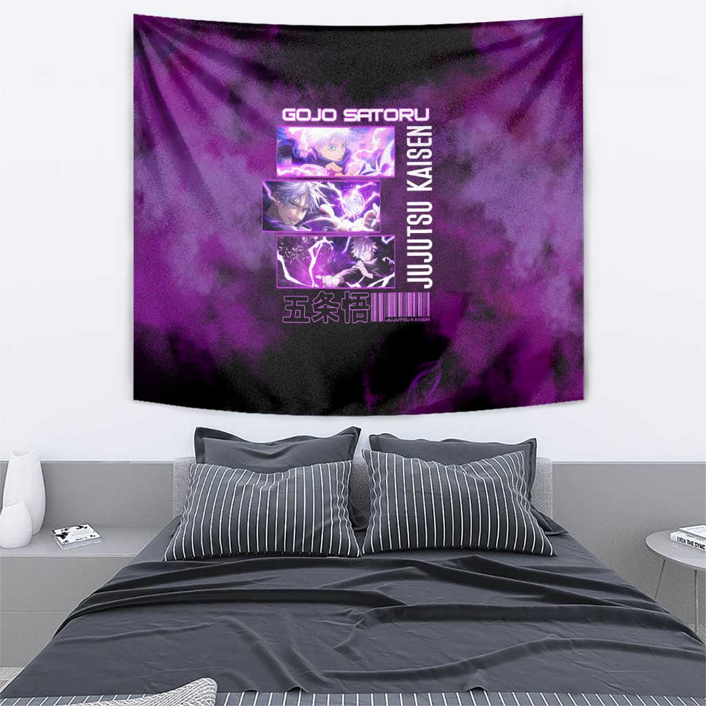 Gojo Satoru Hollow Purple Jujutsu Kaisen Tapestry Anime Style