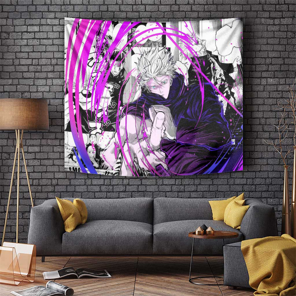 Gojo Satoru - Jujutsu Kaisen Tapestry Pattern Anime Mix Manga Style