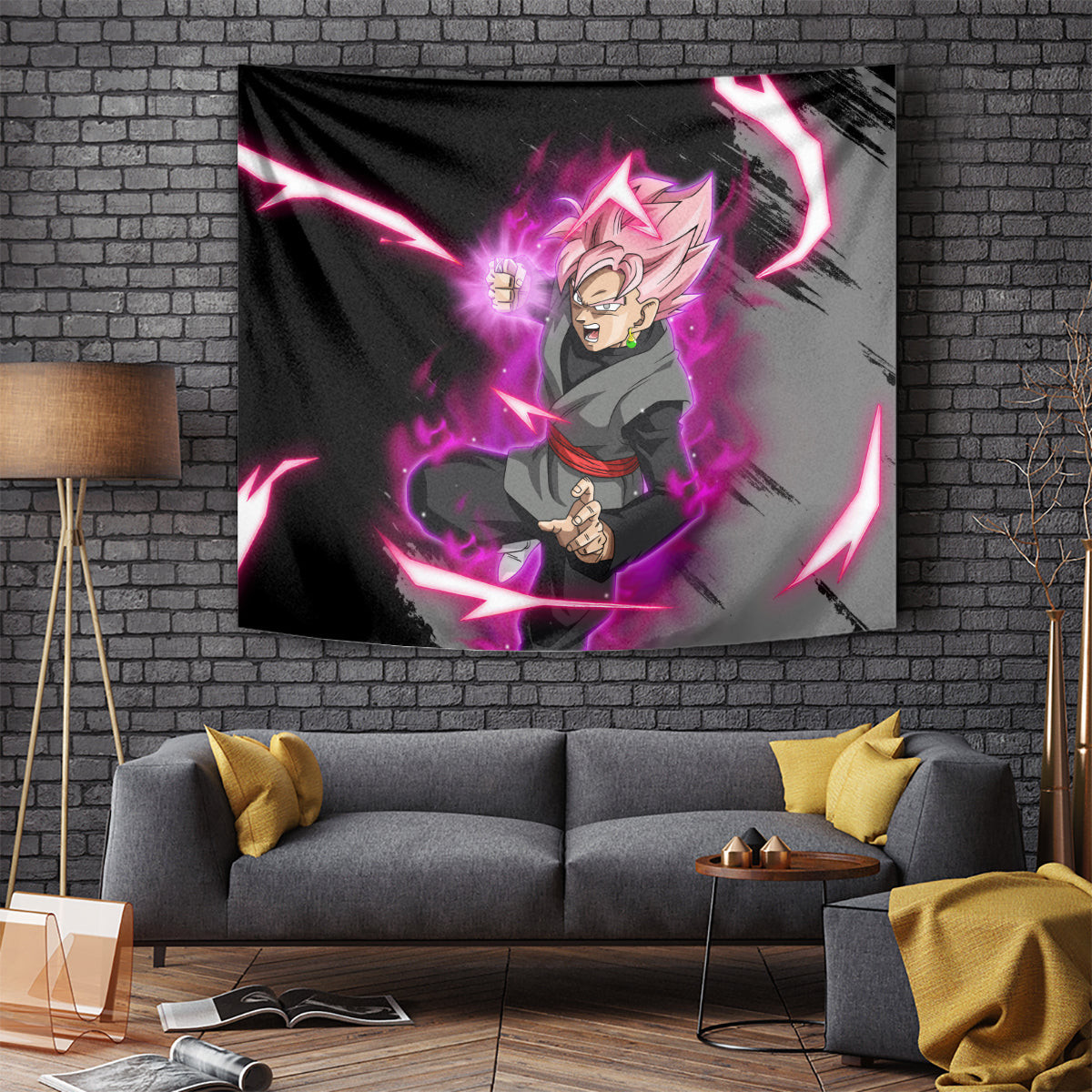 Goku Black Rose Tapestry