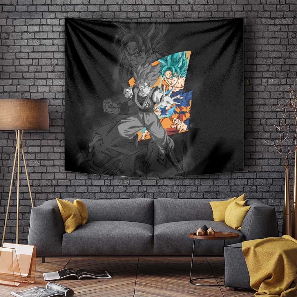Goku Blue - Dragon Ball Tapestry Anime Style