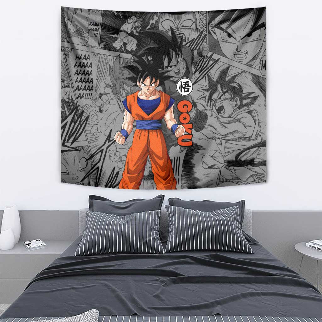 Goku Dragon Ball Tapestry Anime Mix Manga Style