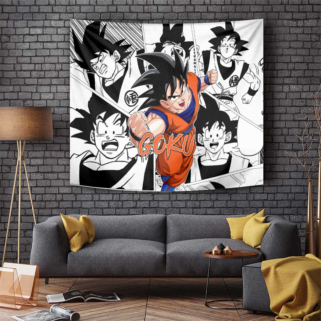 Goku - Dragon Ball Tapestry Anime Style