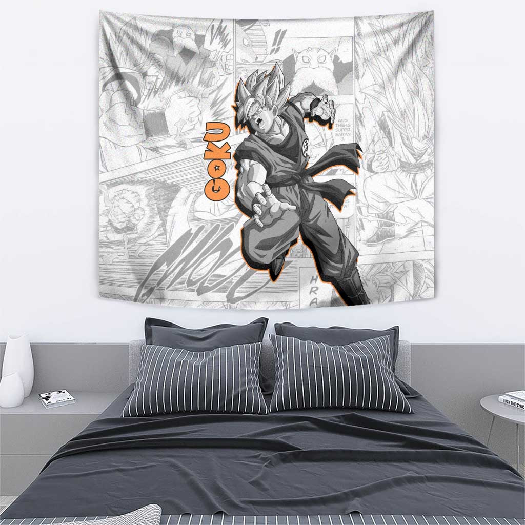 Goku - Dragonball Tapestry Anime Mix Manga Style
