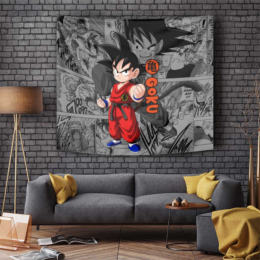 Goku Kid - Dragon Ball Tapestry Anime Mix Manga Style