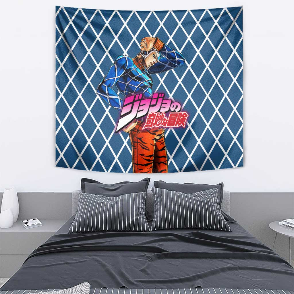 Guido Mista Jojos Bizarre Adventure Tapestry Anime Uniform Pattern Style