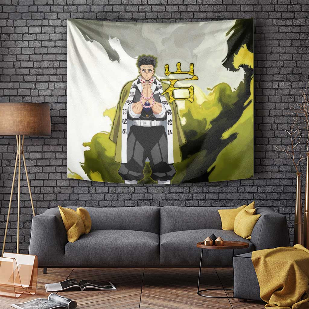 Gyomei - Demon Slayer Tapestry Anime Style