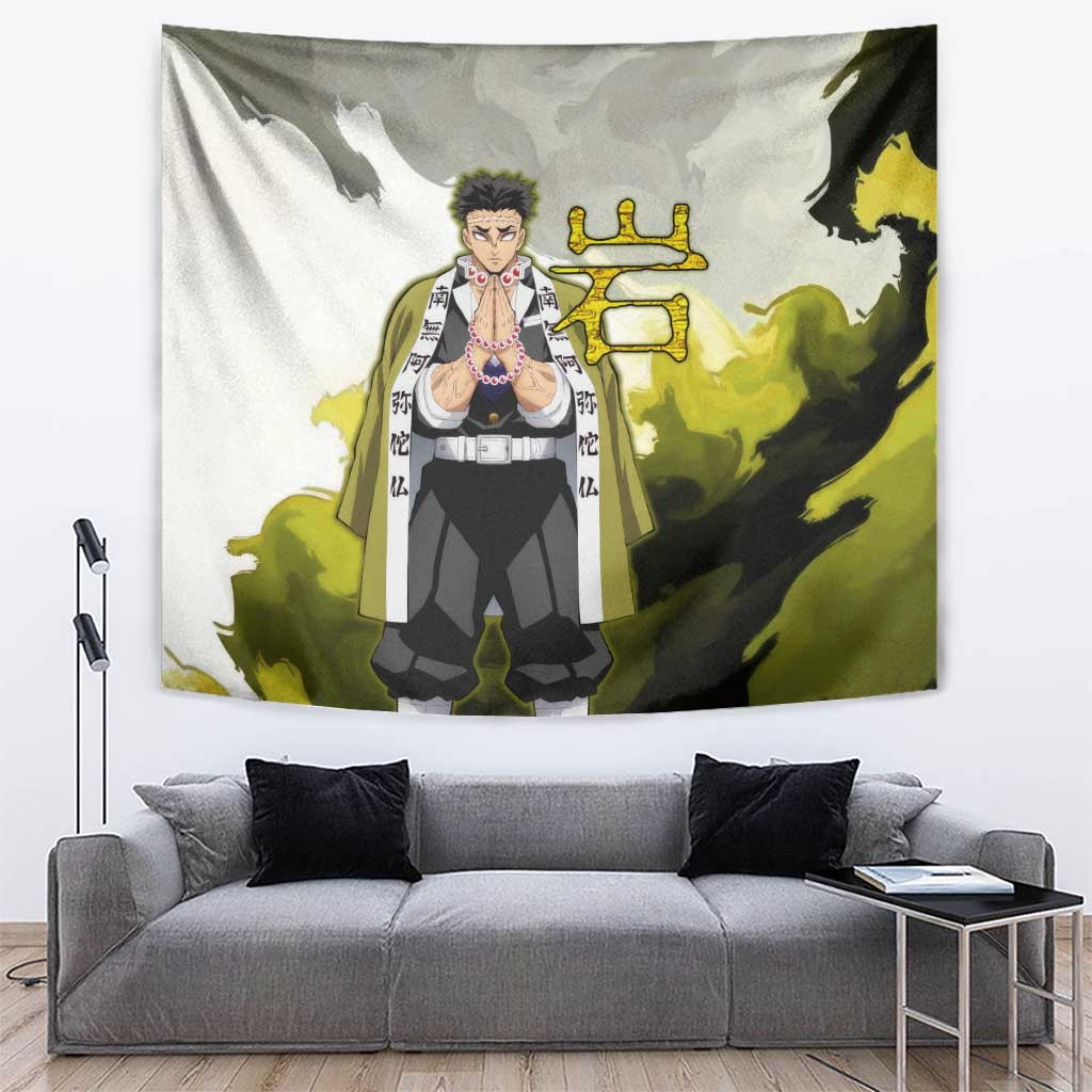 Gyomei - Demon Slayer Tapestry Anime Style