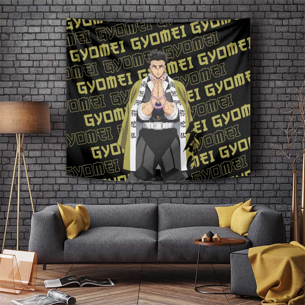 Gyomei Himejima - Demon Slayer Tapestry Anime Japan Style