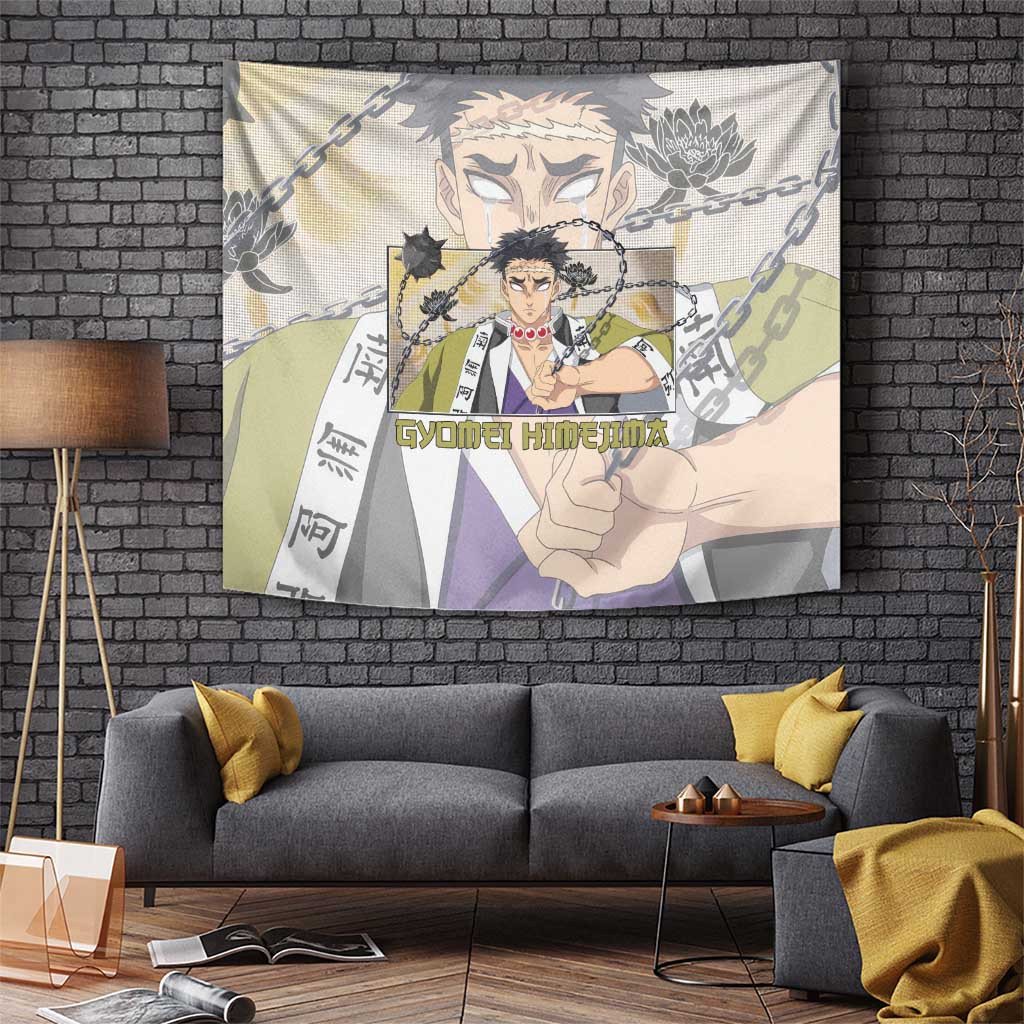 Gyomei Himejima - Demon Slayer Tapestry Anime Style