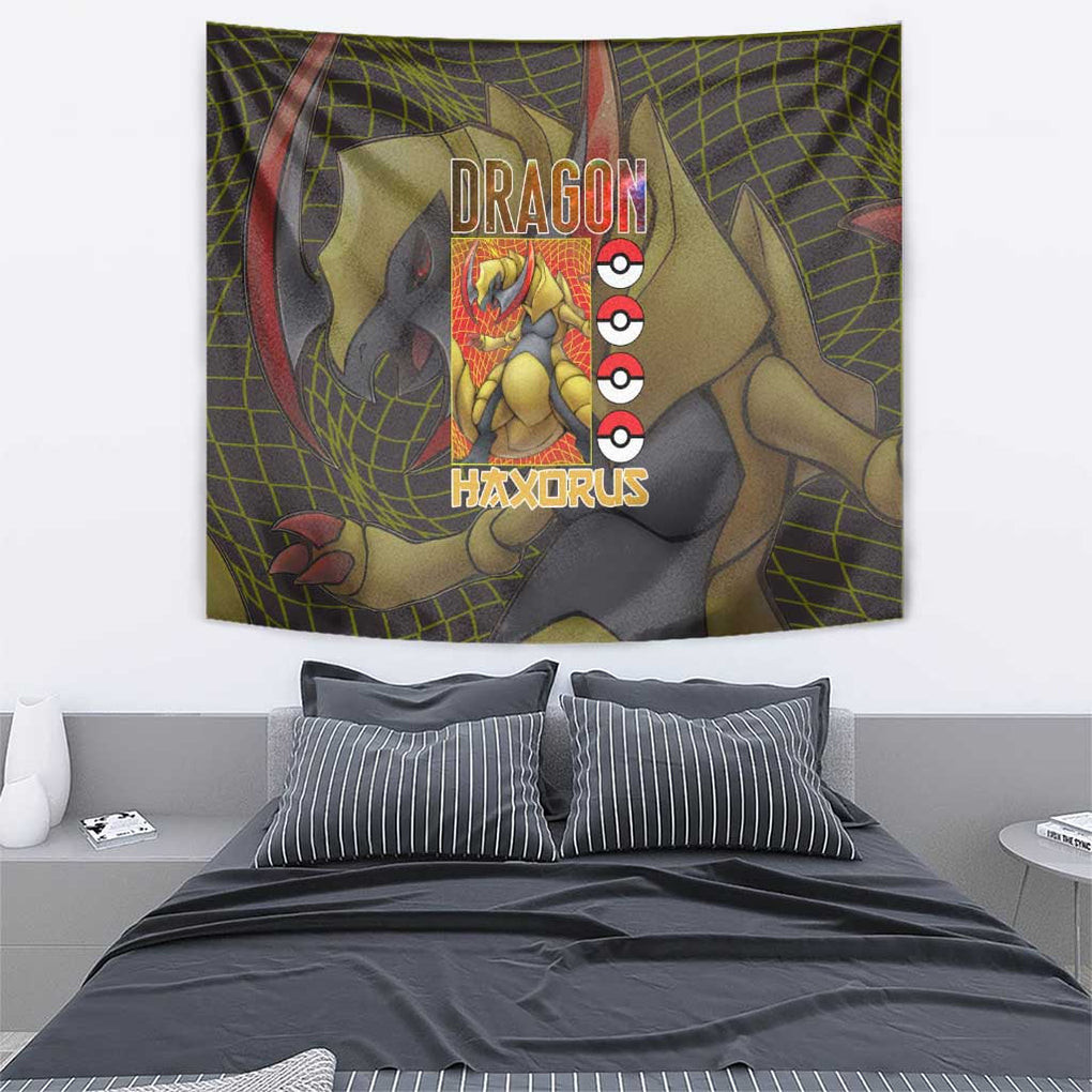 Haxorus Pokemon Tapestry Anime Style