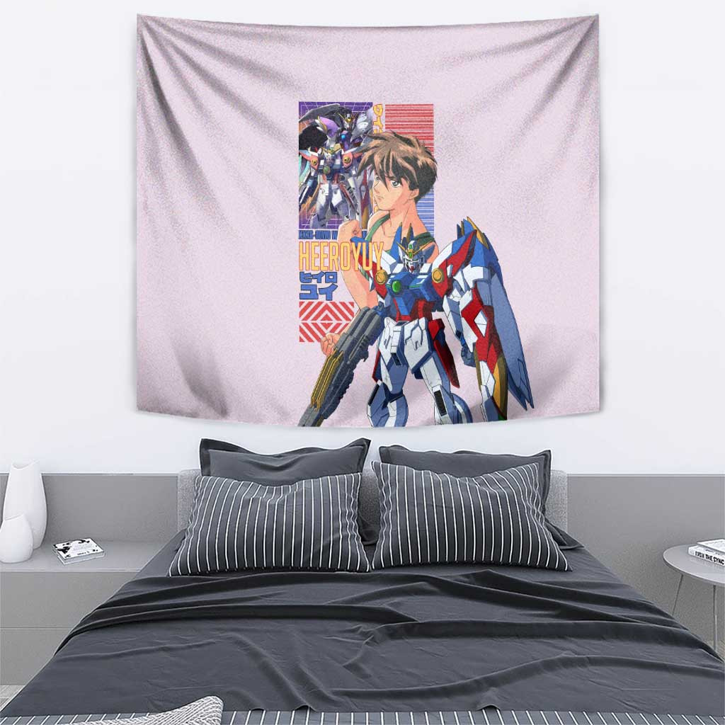 Heero Yuya X Wing Zero Gundam Wing Endless Waltz Tapestry Anime Style