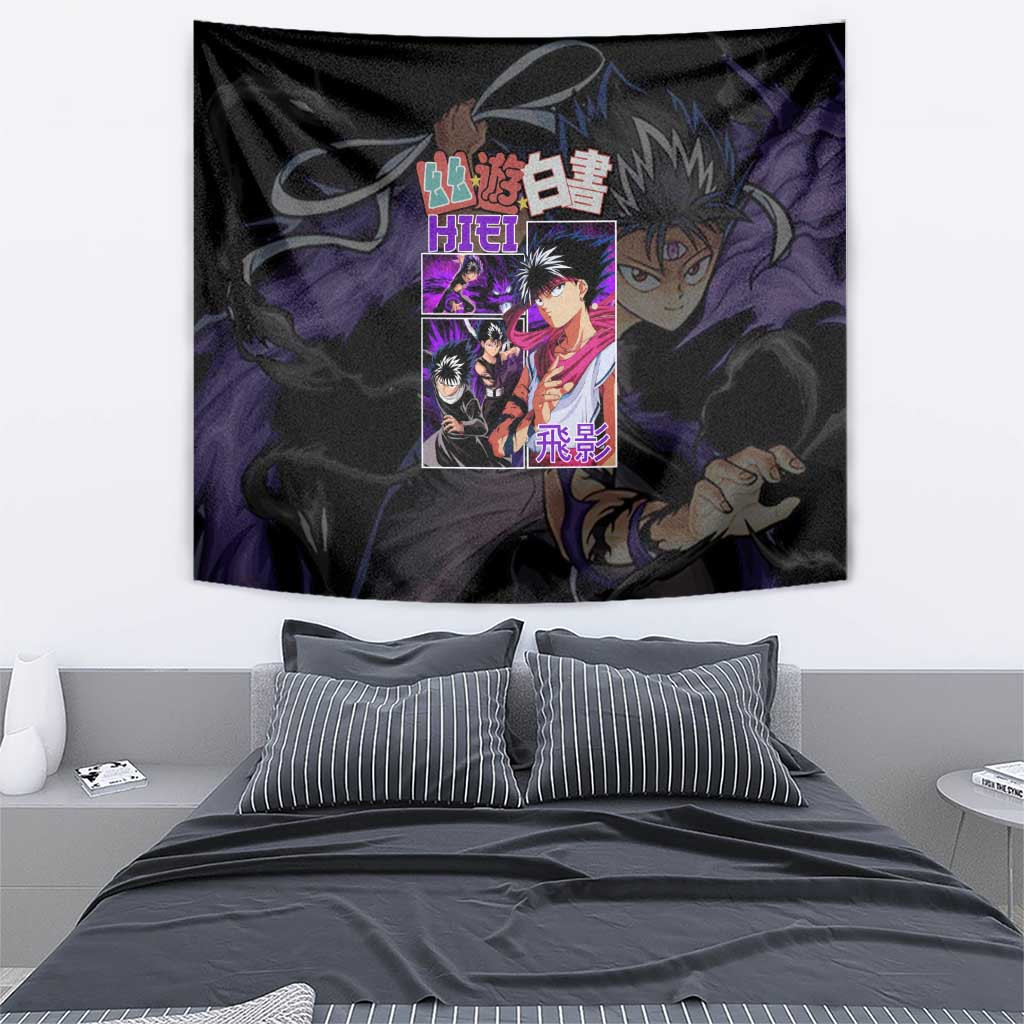 Hiei Yuyu Hakusho Tapestry Anime Style