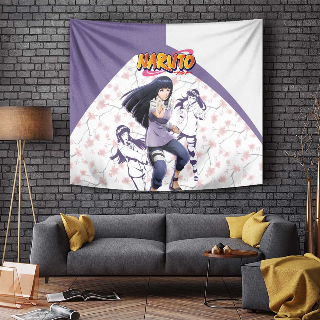 Hinata Hyuga - Naruto Tapestry Anime Style