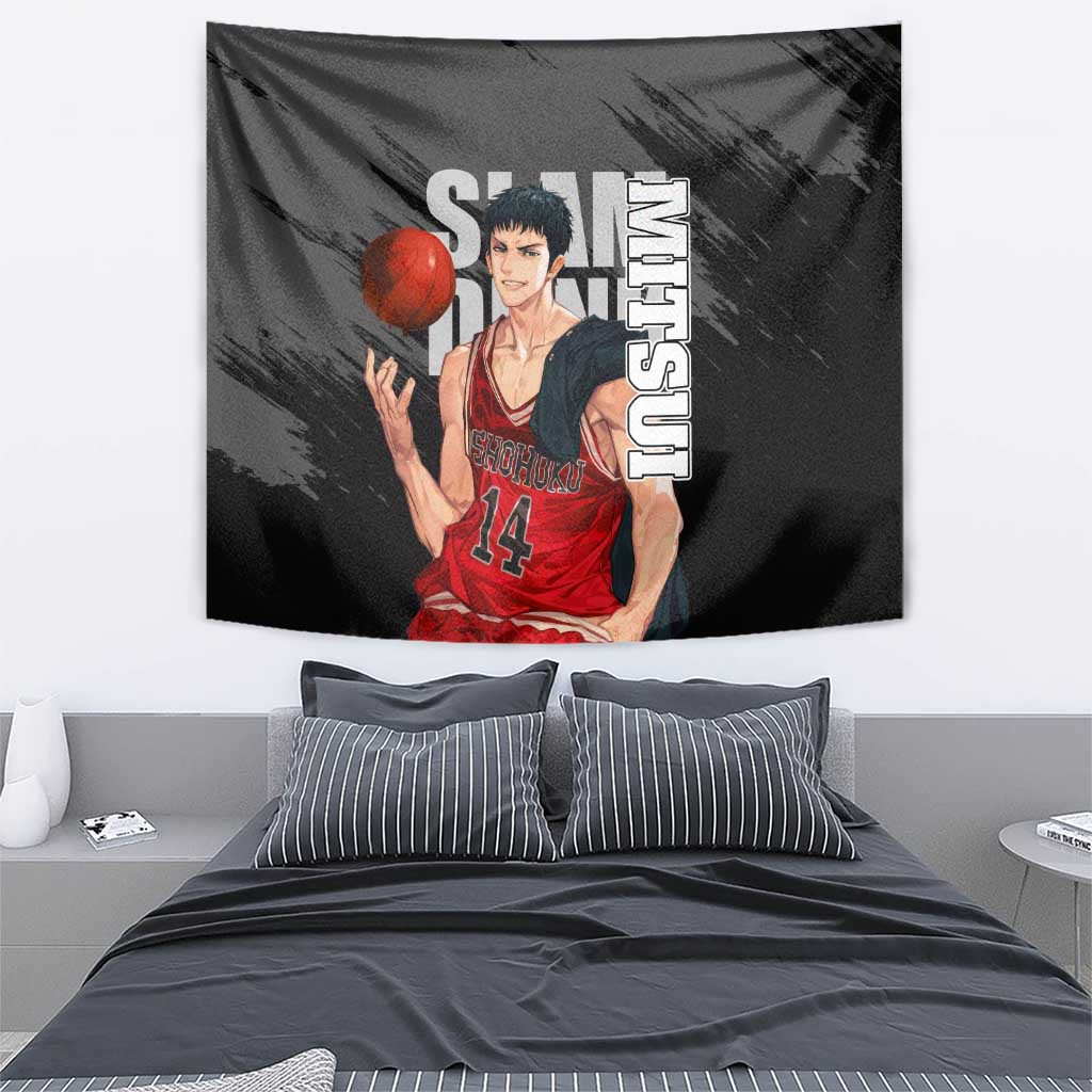 Hisashi Mitsui - Slam Dunk Tapestry Anime Style