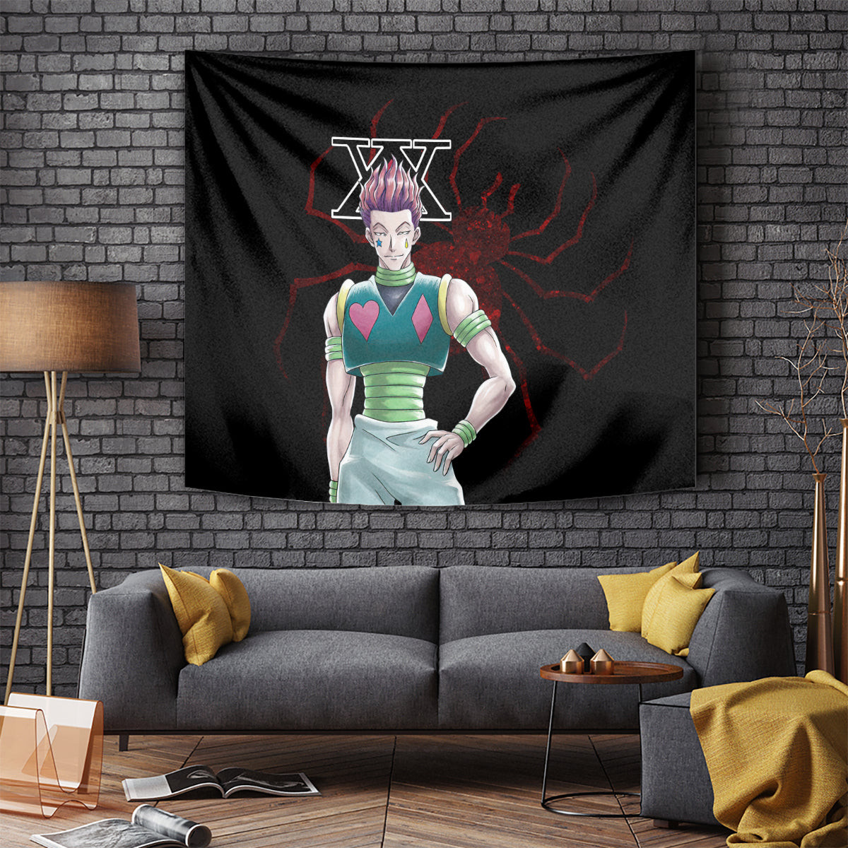 Hisoka Phantom Troupe Hunter X Hunter Tapestry Anime Style