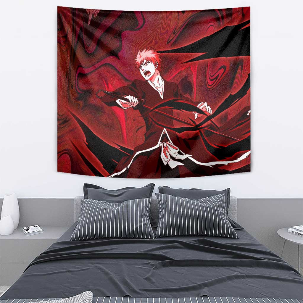 Ichigo True Shikai Bleach Tapestry Anime Mix Trippy Style