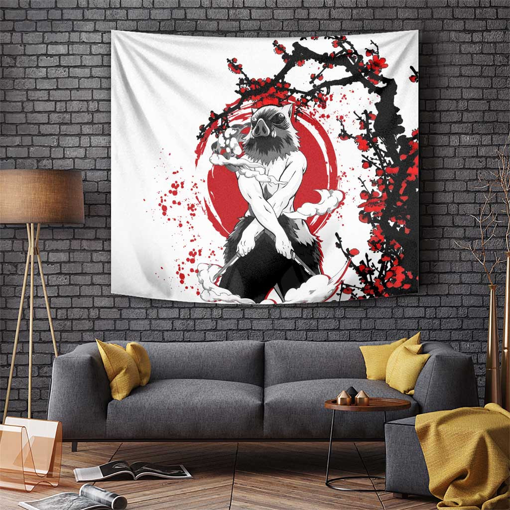 Inosuke Hashibira - Demon Slayer Tapestry Anime Japan Style