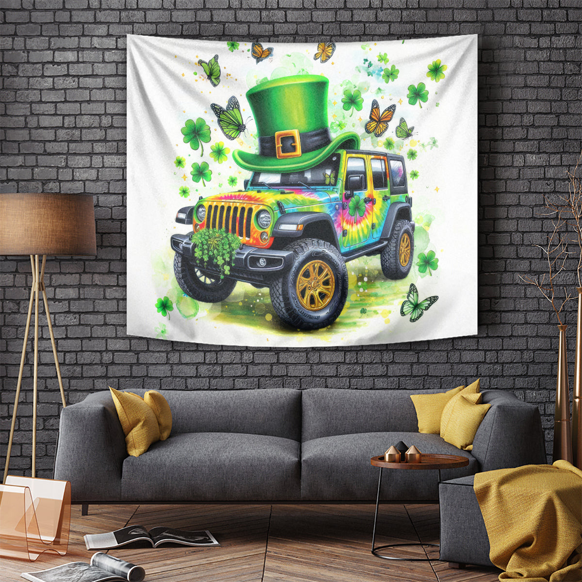 Irish Jeep Tapestry The Best Grandmas Drive Jeeps Dt01