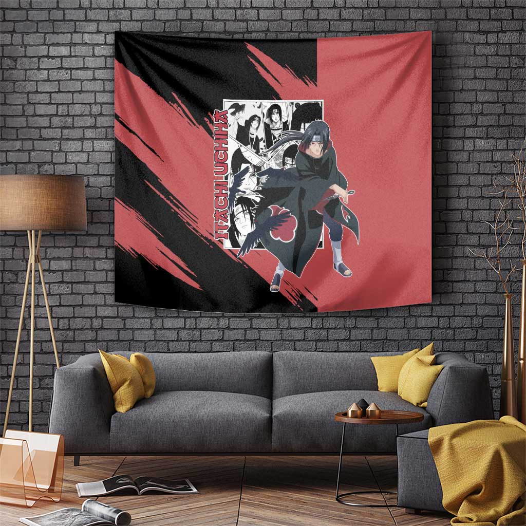Itachi Uchiha - Naruto Tapestry Anime Mix Manga Style