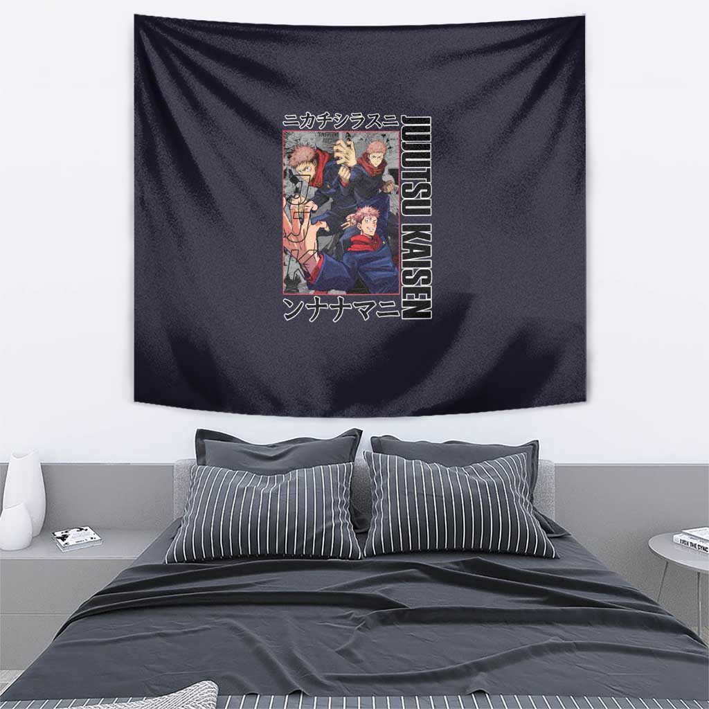 Itadori Yuuji Jujutsu Kaisen Tapestry Anime Style