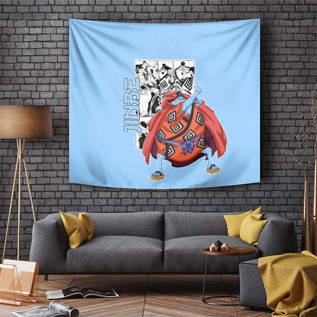 Jinbe - One Piece Tapestry Anime Mix Manga Style