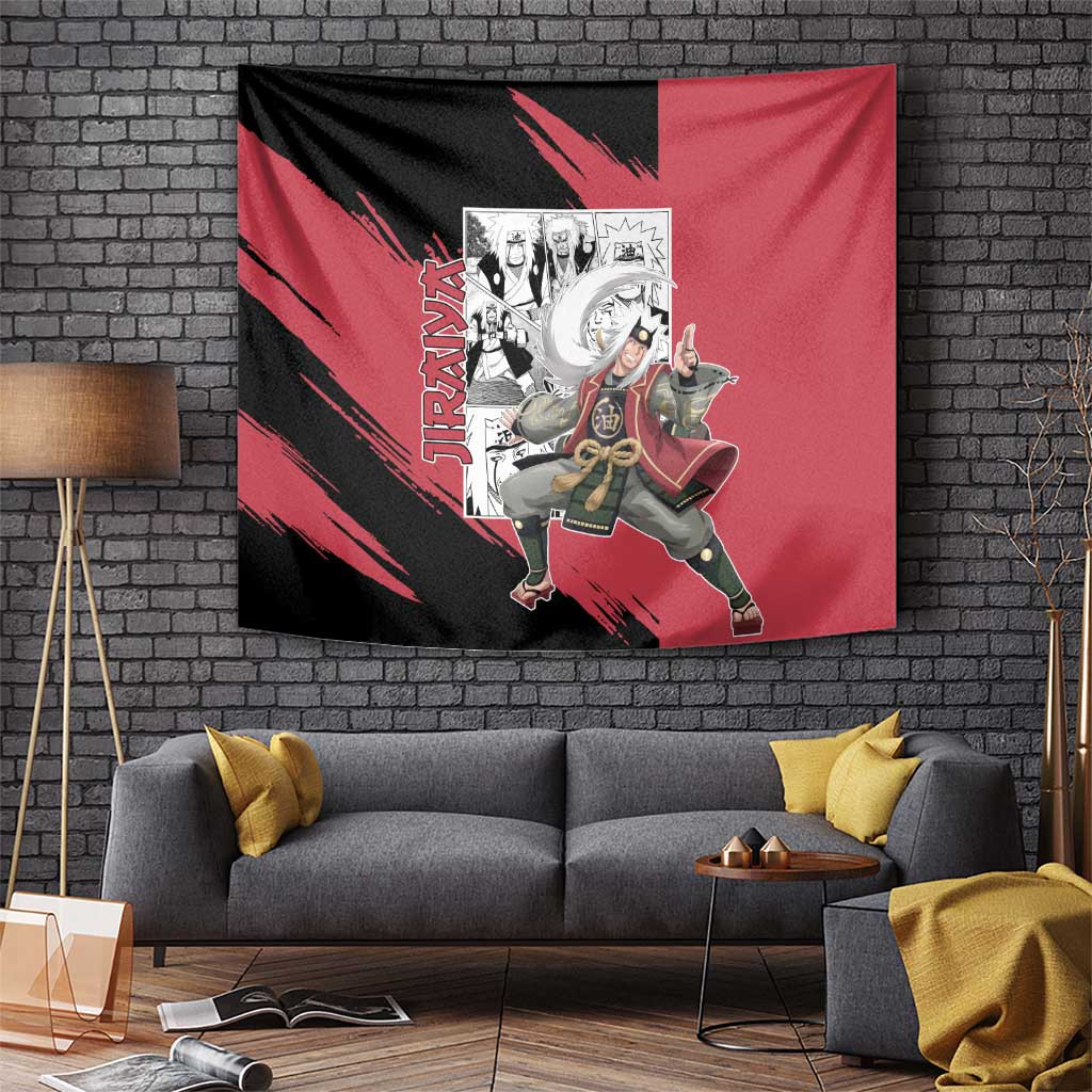Jiraiya - Naruto Tapestry Anime Mix Manga Style