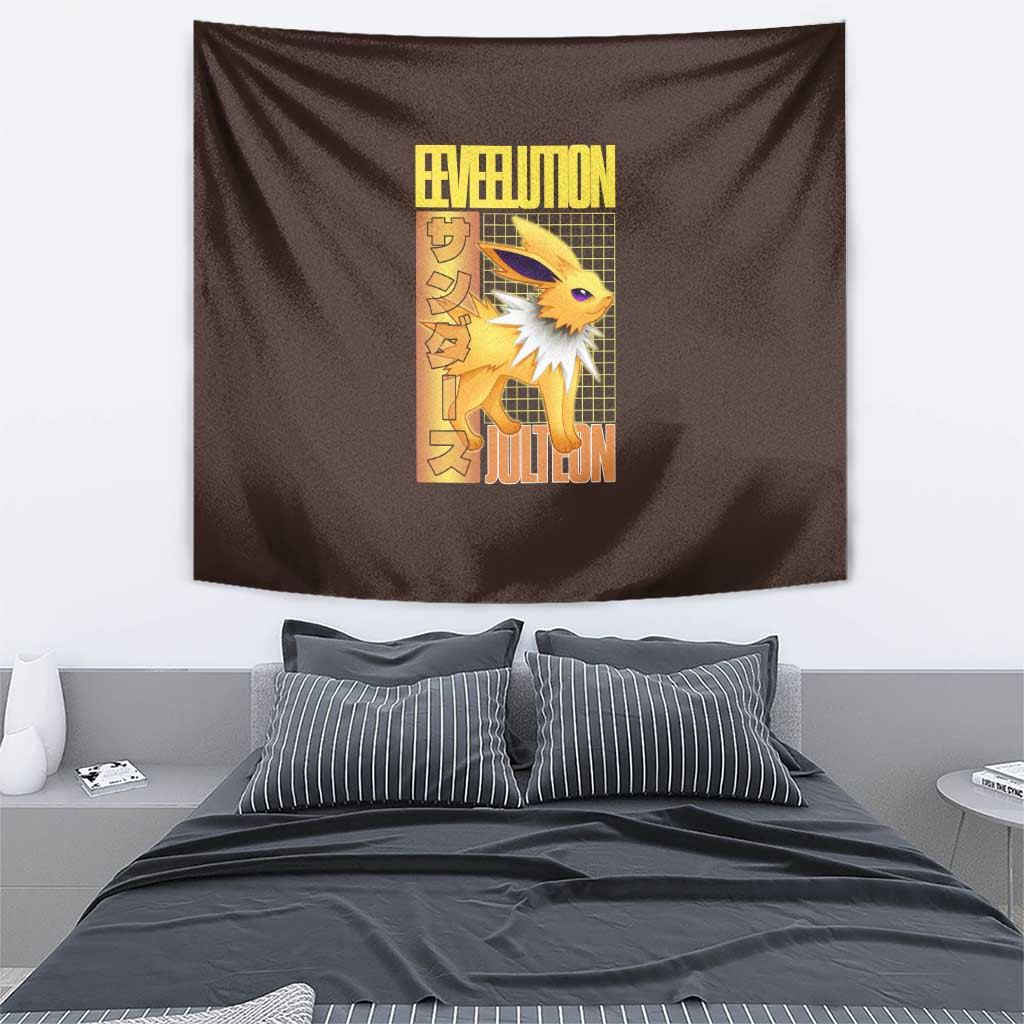 Jolteon Pokemon Tapestry Anime Style