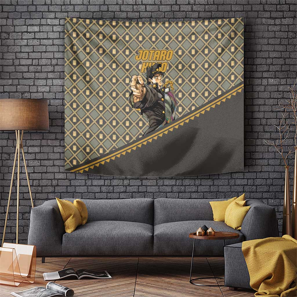 Jotaro Kujo Jojo No Kimyo Na Boken Tapestry Anime Style