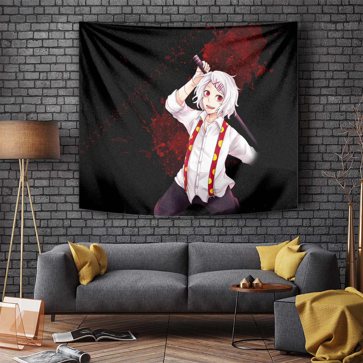 Juuzou Suzuya Tokyo Ghoul Tapestry Anime Grunge Style