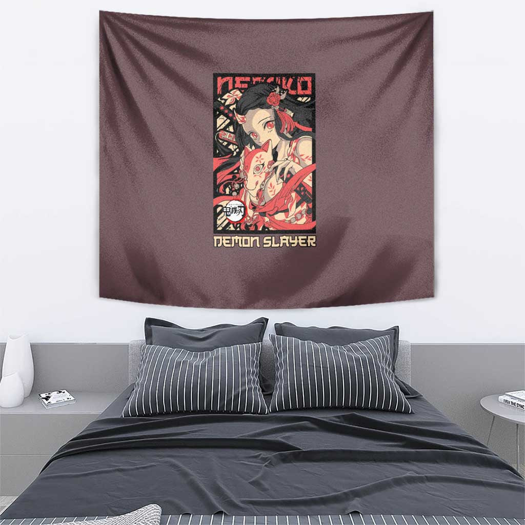 Kamado Nezuko Demon Slayer Tapestry Anime Style