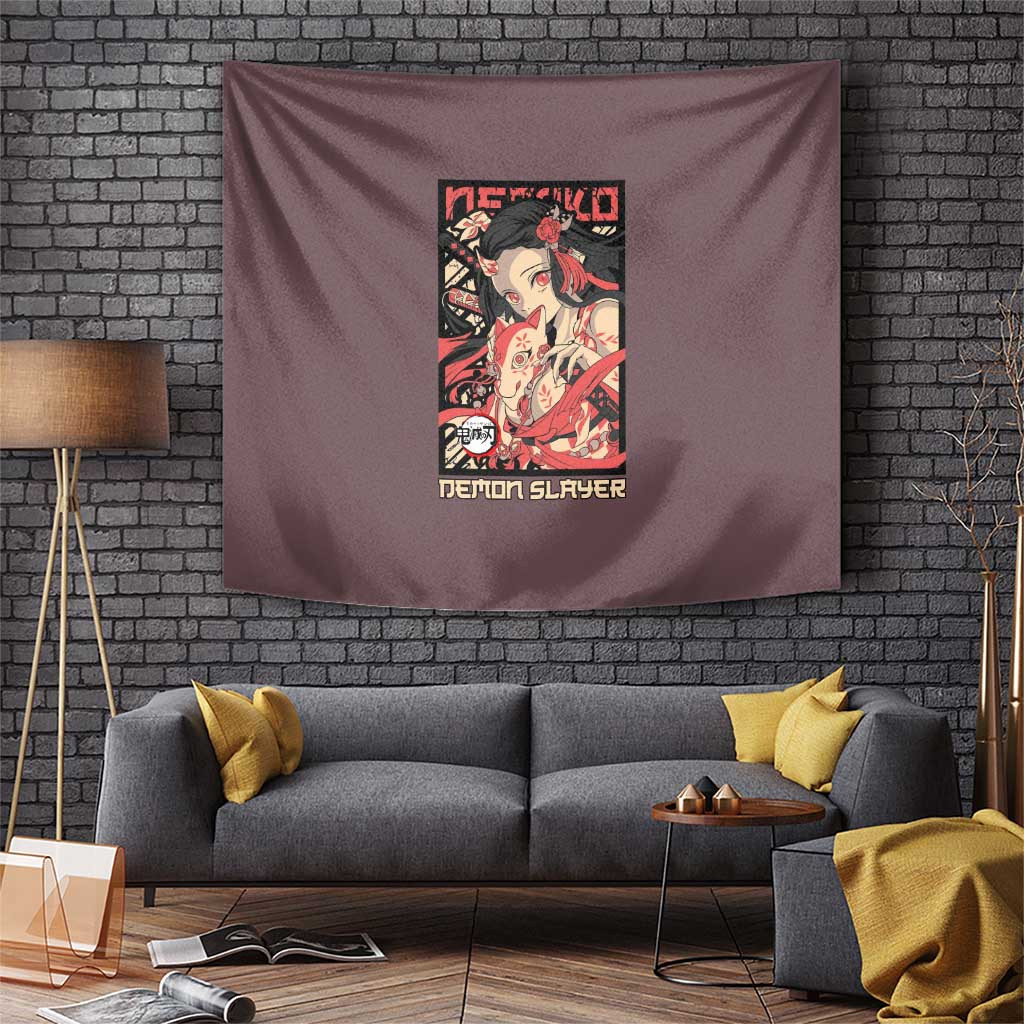 Kamado Nezuko Demon Slayer Tapestry Anime Style