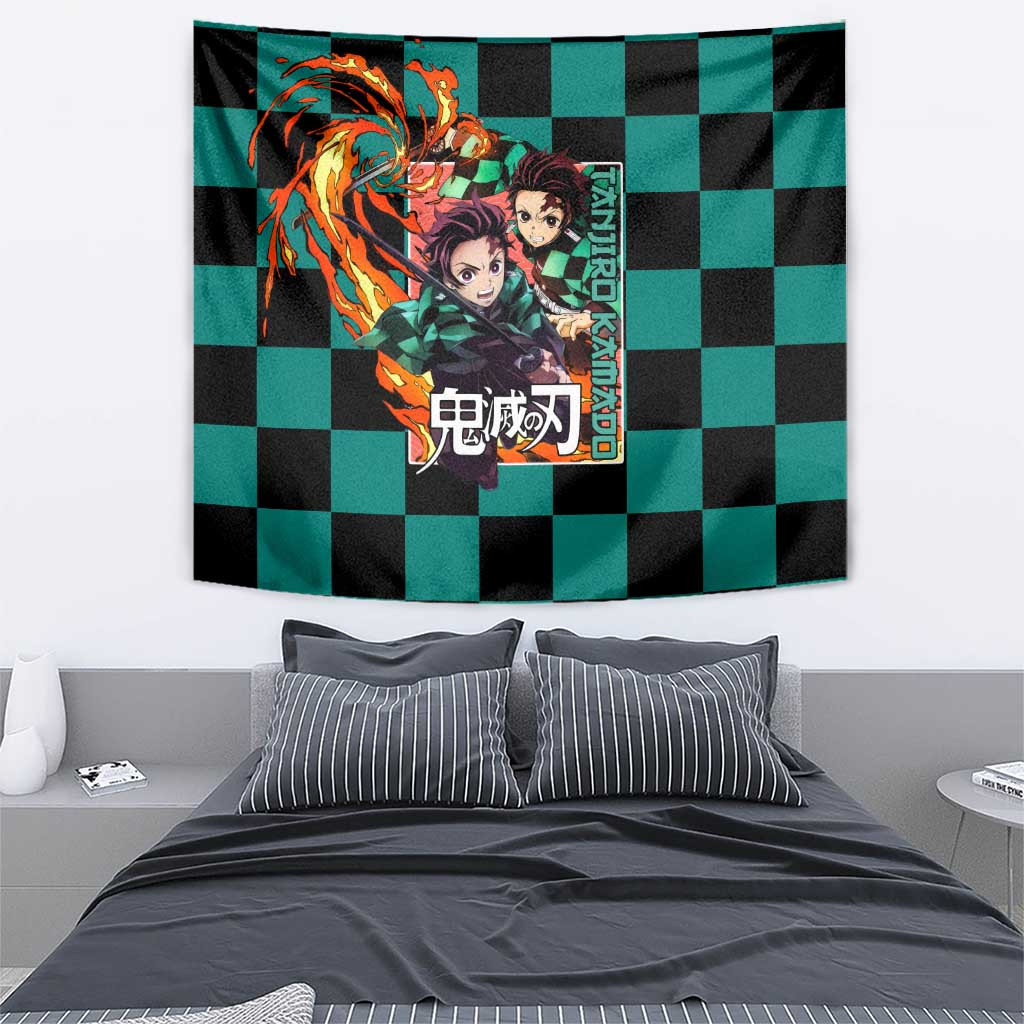 Kamado Tanjiro Demon Slayer Tapestry Anime Style