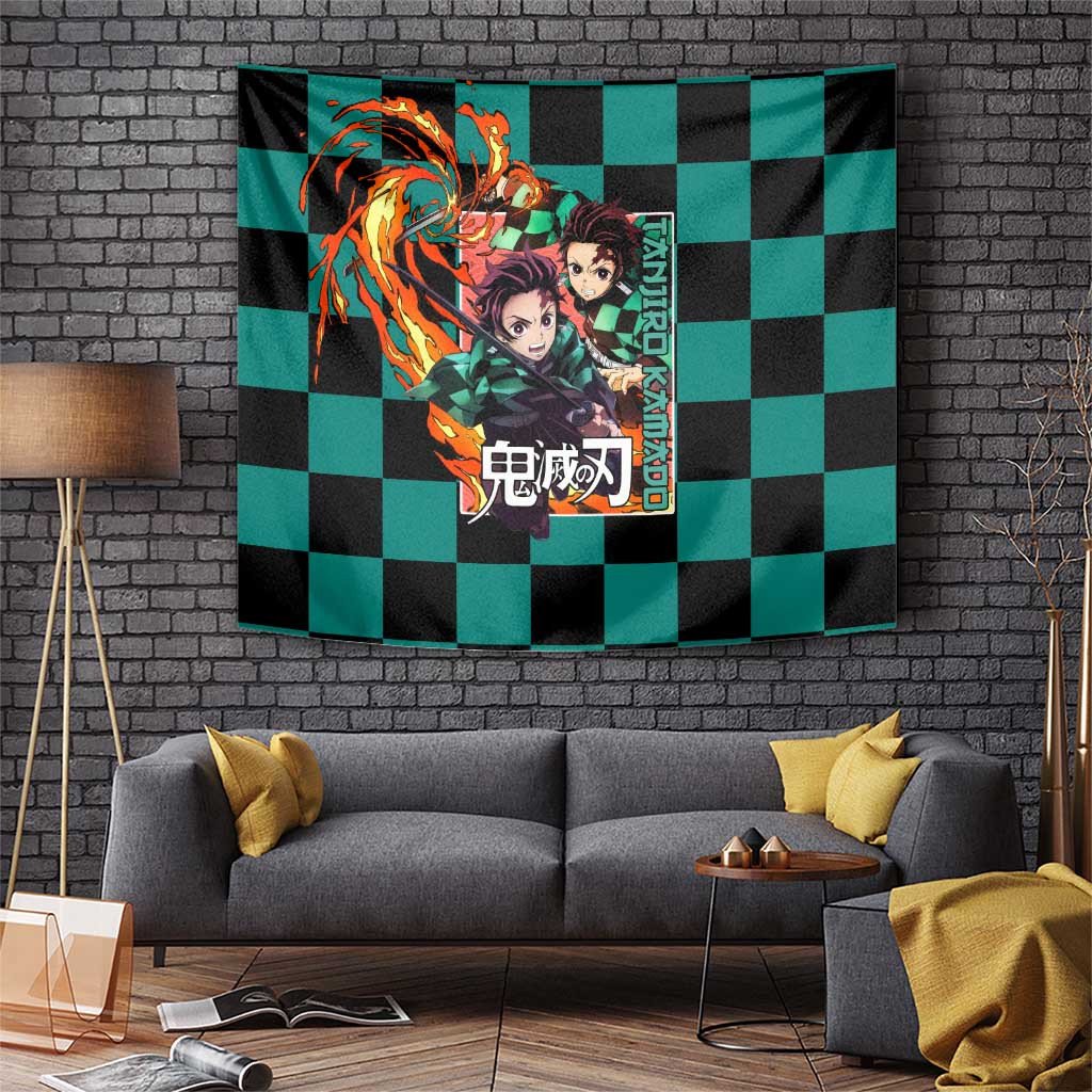 Kamado Tanjiro Demon Slayer Tapestry Anime Style