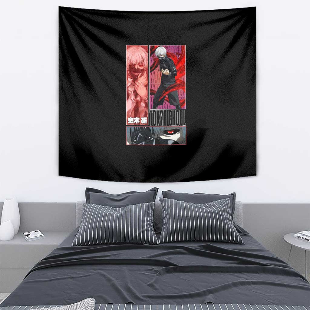 Kaneki Ken Tokyo Ghoul Tapestry Anime Style