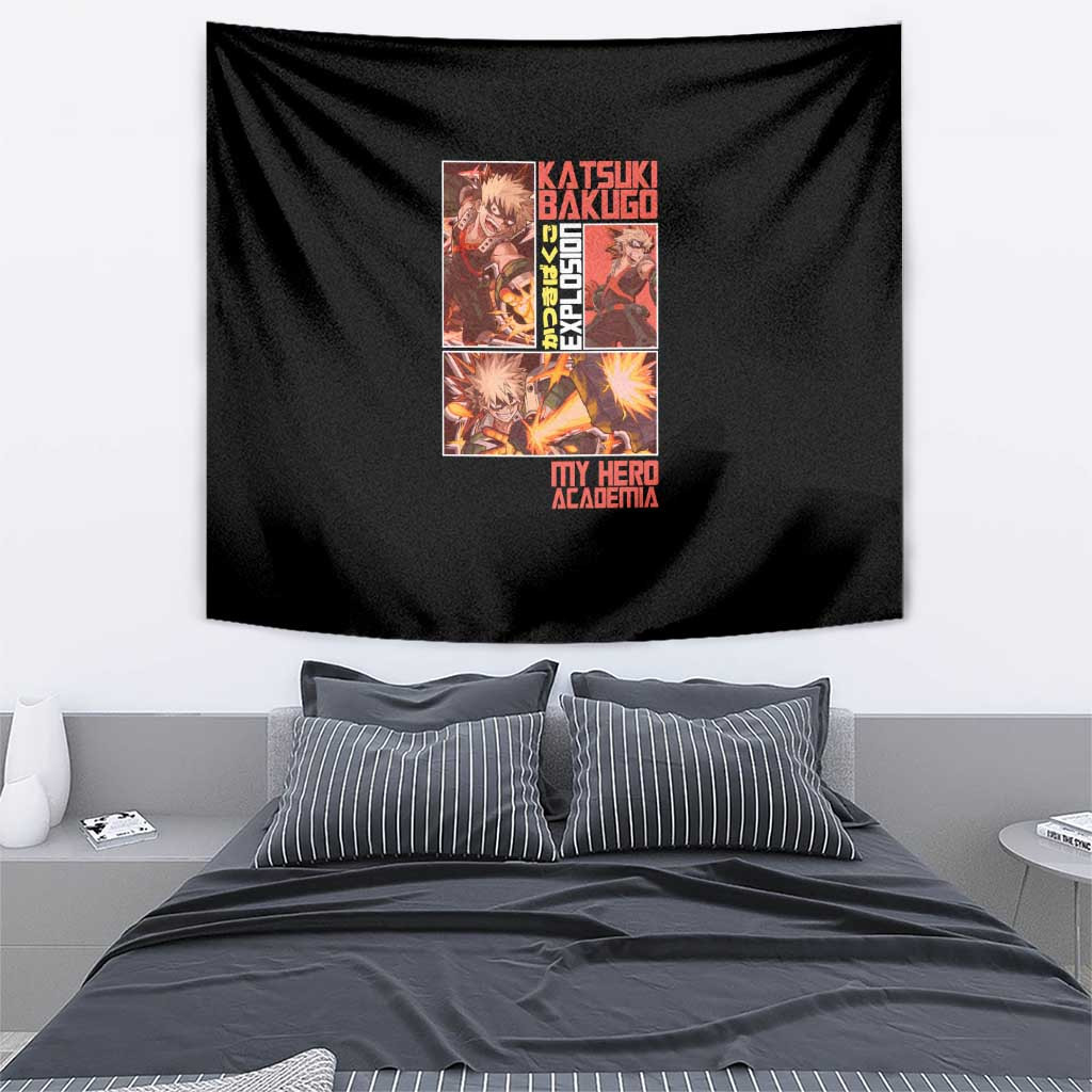 Katsuki Bakugo My Hero Academia Tapestry Anime Style