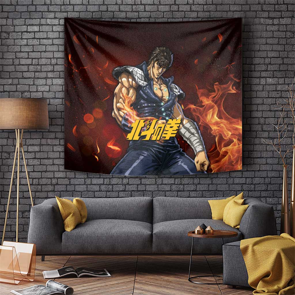 Kenshiro - Fist Of The North Star Tapestry Anime Style