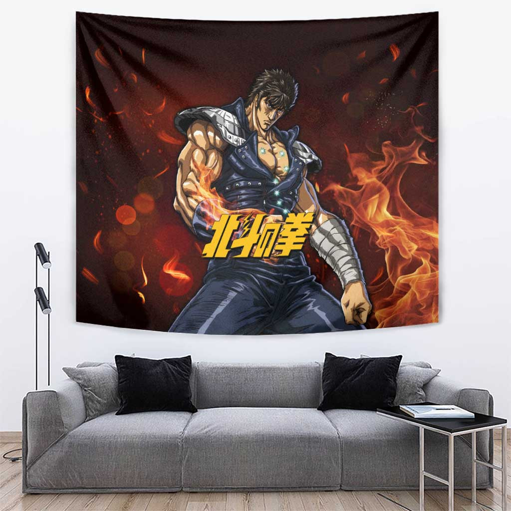 Kenshiro - Fist Of The North Star Tapestry Anime Style