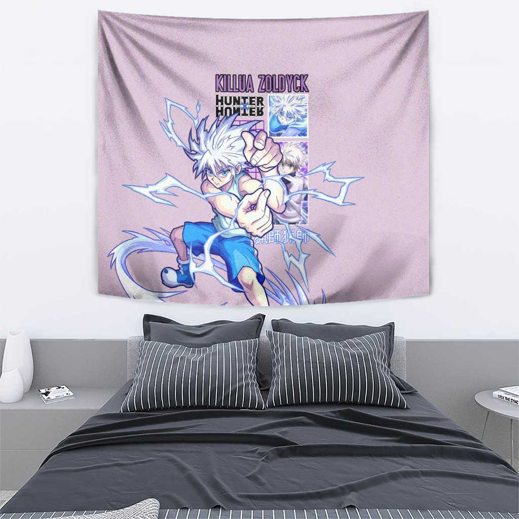 Killua Zoldyck V3 Hunter X Hunter Tapestry Anime Style