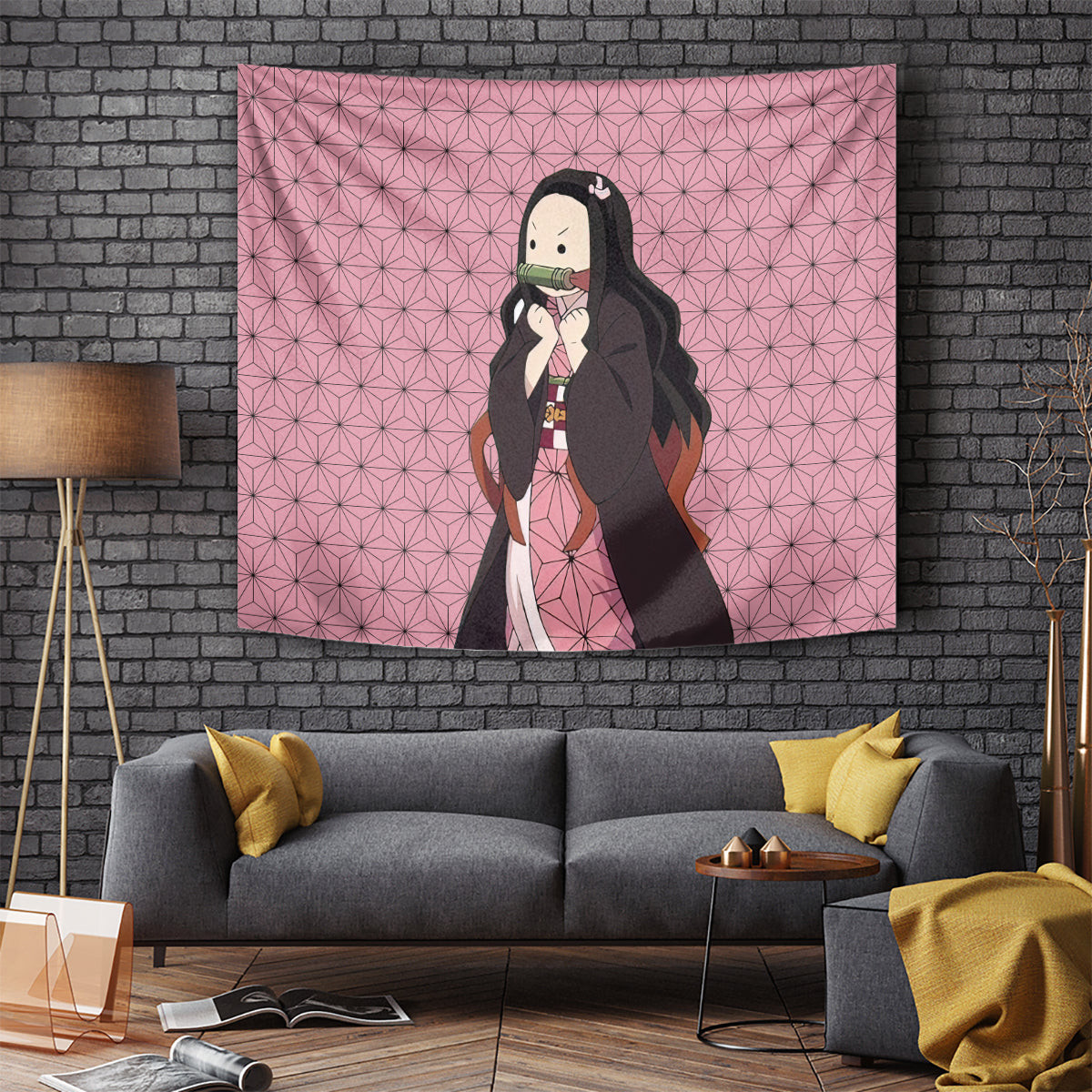 Kimetsu Nezuko Demon Slayer Tapestry Anime Funny Style