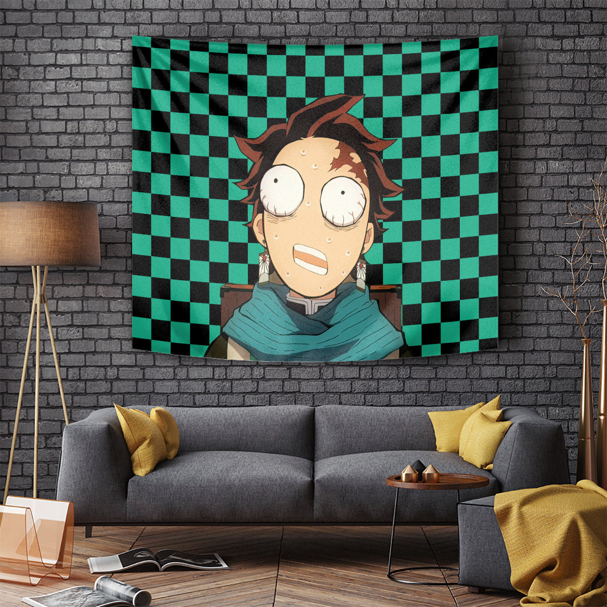 Kimetsu Tanjro Demon Slayer Tapestry Anime Style