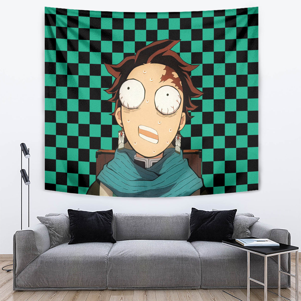 Kimetsu Tanjro Demon Slayer Tapestry Anime Style