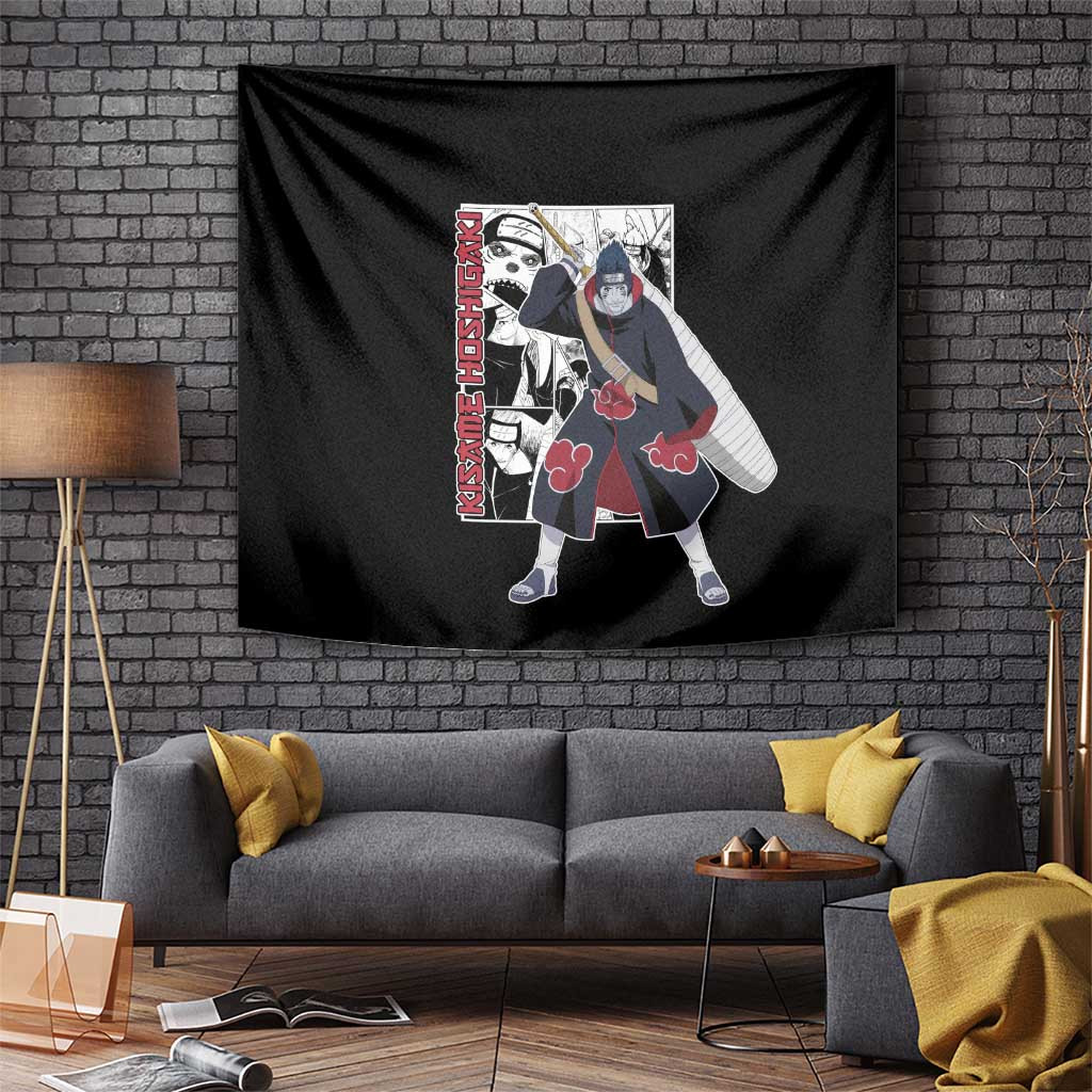 Kisame Hoshigaki - Naruto Tapestry Anime Mix Manga Style