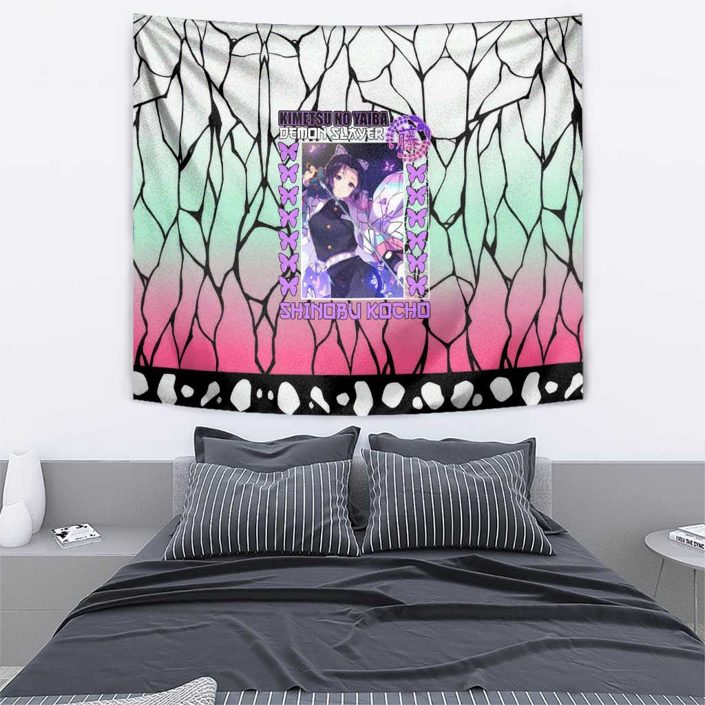 Kocho Shinobu Demon Slayer Tapestry Anime Style