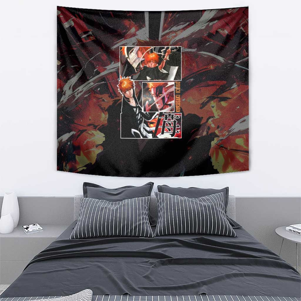 Kurosaki Ichigo Tybwa Bleach Tapestry Anime Style
