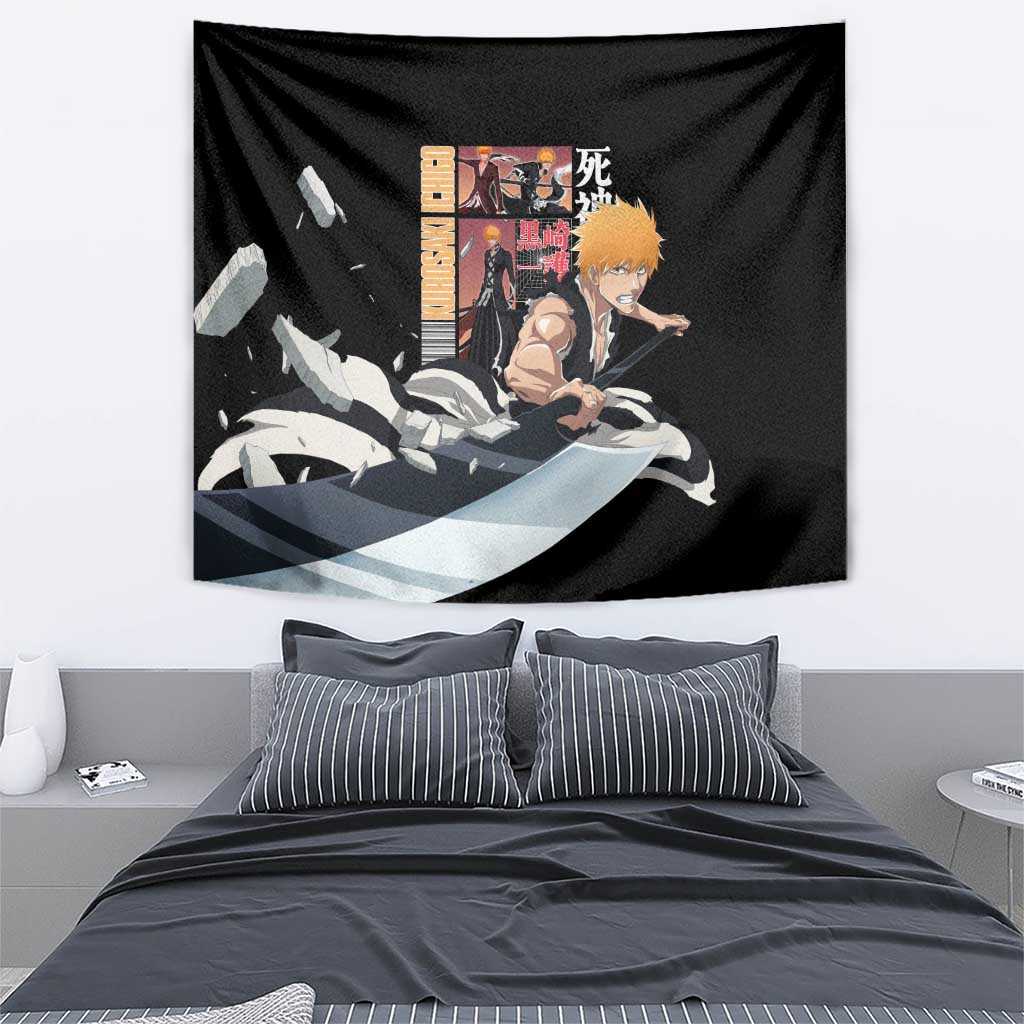 Kurosaki Ichigo Tybwa V3 Bleach Tapestry Anime Style
