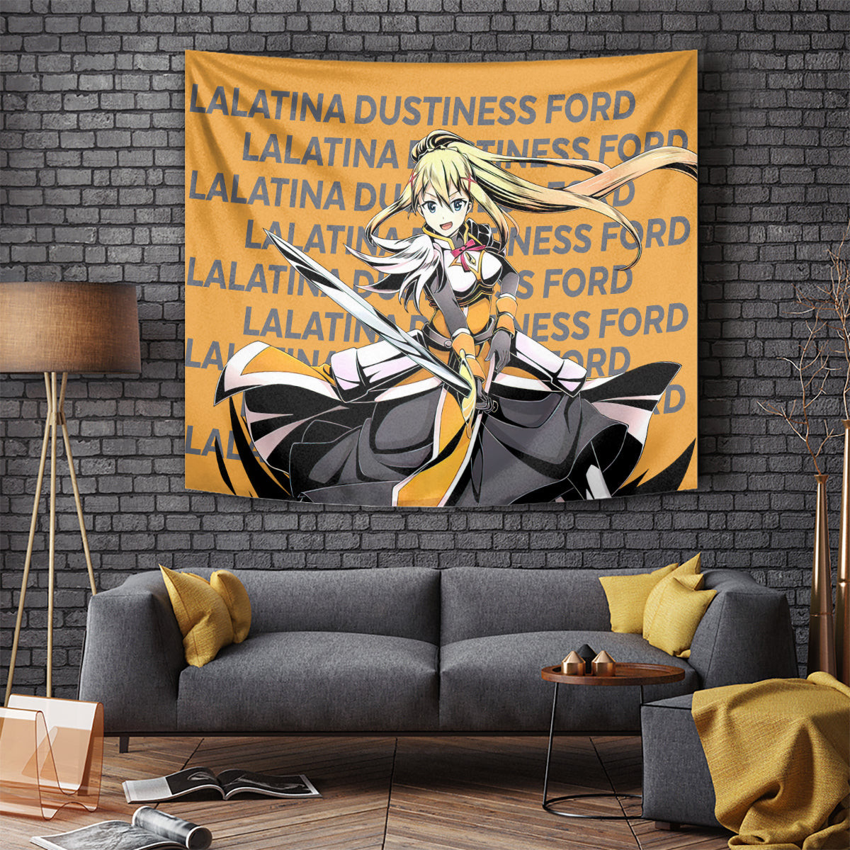 Lalatina Dustiness Ford Konosuba Tapestry Anime Style