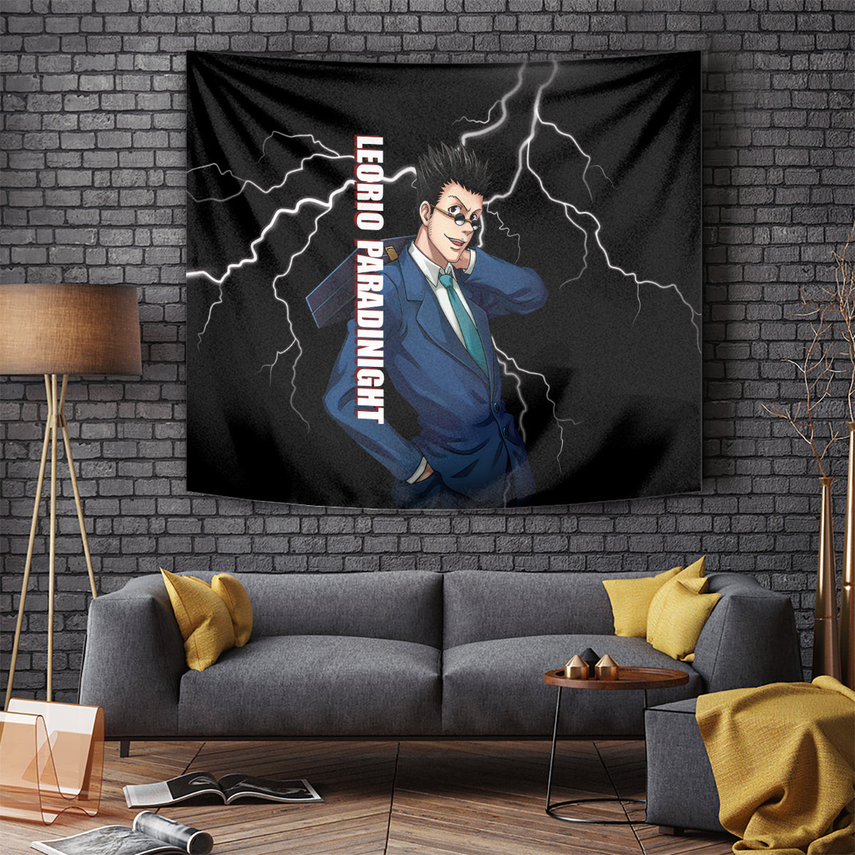 Leorio Hunter X Hunter Tapestry Anime Style