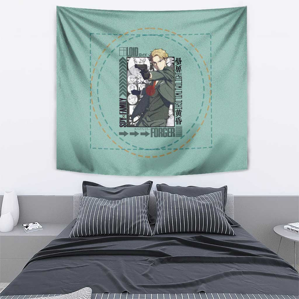 Loid Forger Spy X Family Tapestry Anime Style